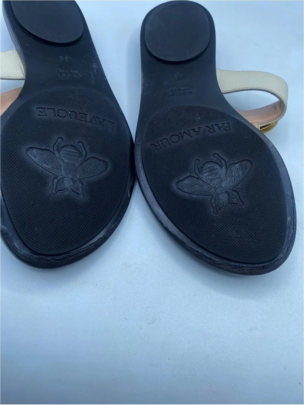 Gucci Double G Strap Sandals